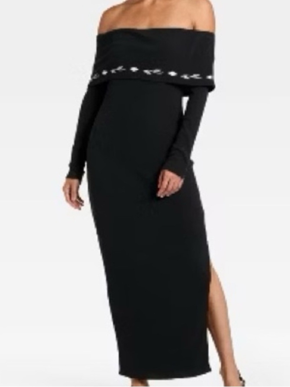 Latino Heritage Month Black off the Shoulder Dress